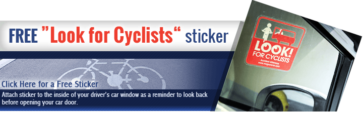 Look for Cyclists sticker